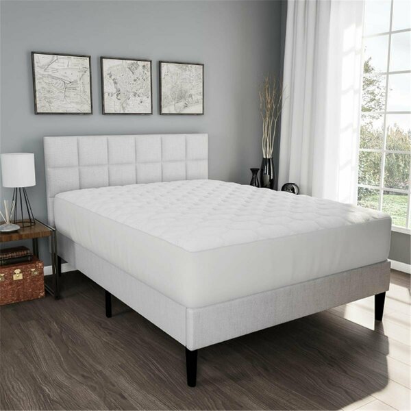 Lavish Home Lavish Home Made From Hypo-Allergenic Bamboo Fiber Rayon- Skirted Bed Protector Mattress Cover, Twin 84-TEX4002T
